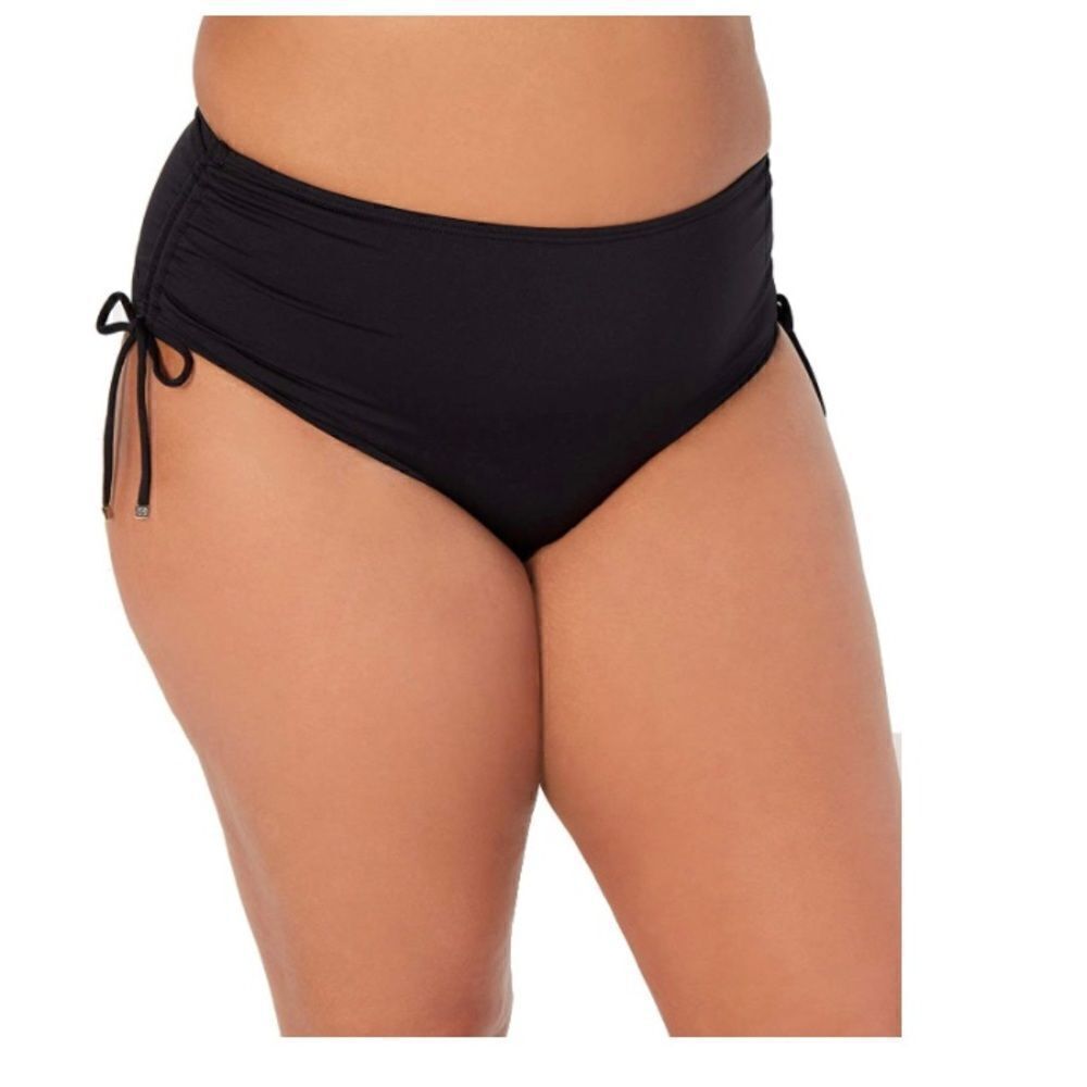 Michael Michael Kors womens Side Tie Plus Size Black Bikini Bottom size 24W
